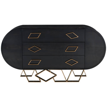 Sonder Living Sting Credenza - Black