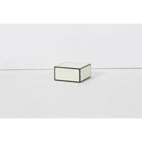 Sonder Living Cream Lacquer Box with Black Border