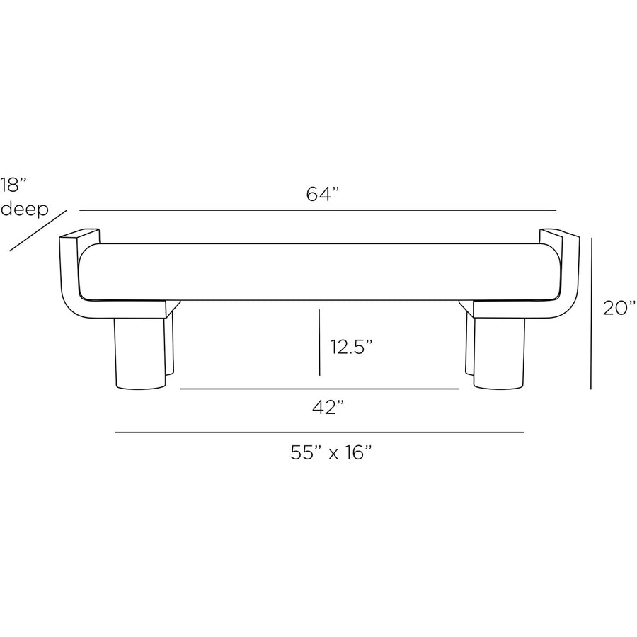 Arteriors Wesley Bench