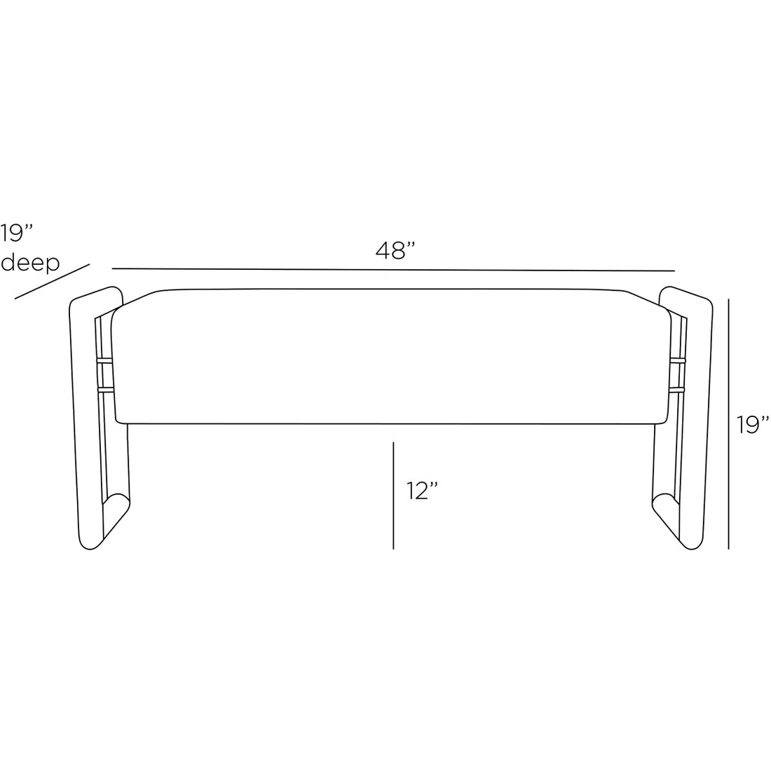 Arteriors Willcox Bench