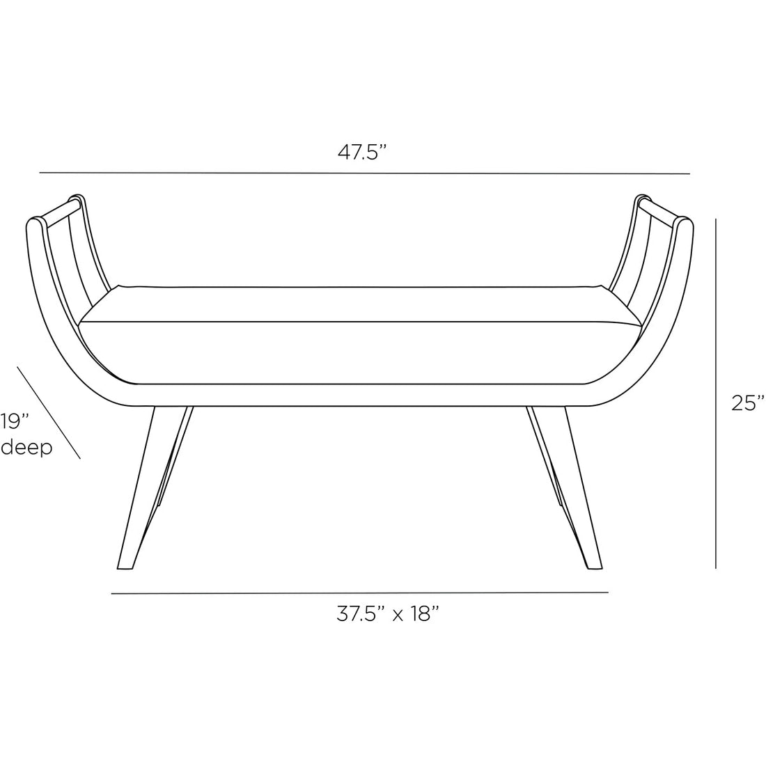 Arteriors Winston Bench