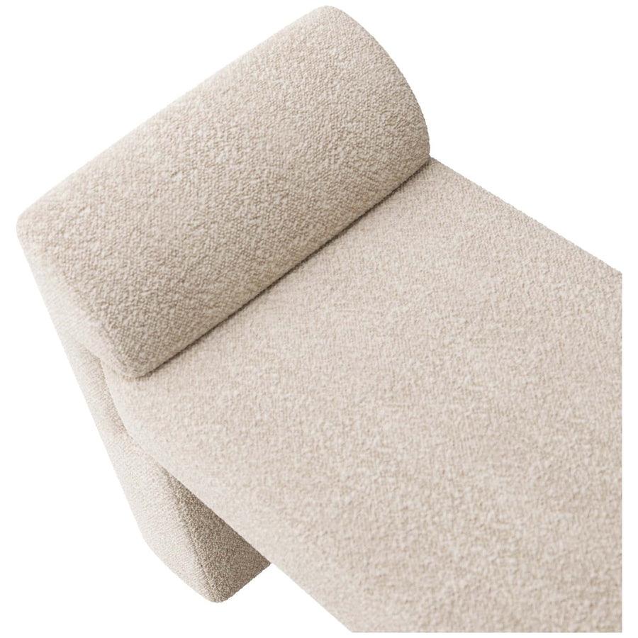 Arteriors Windemere Bench - Cream Sherpa