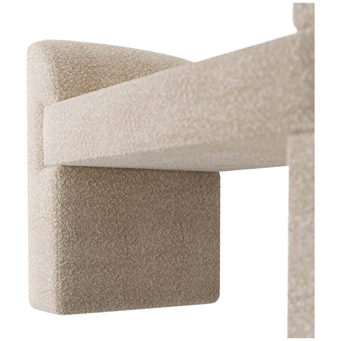 Arteriors Windemere Bench - Cream Sherpa