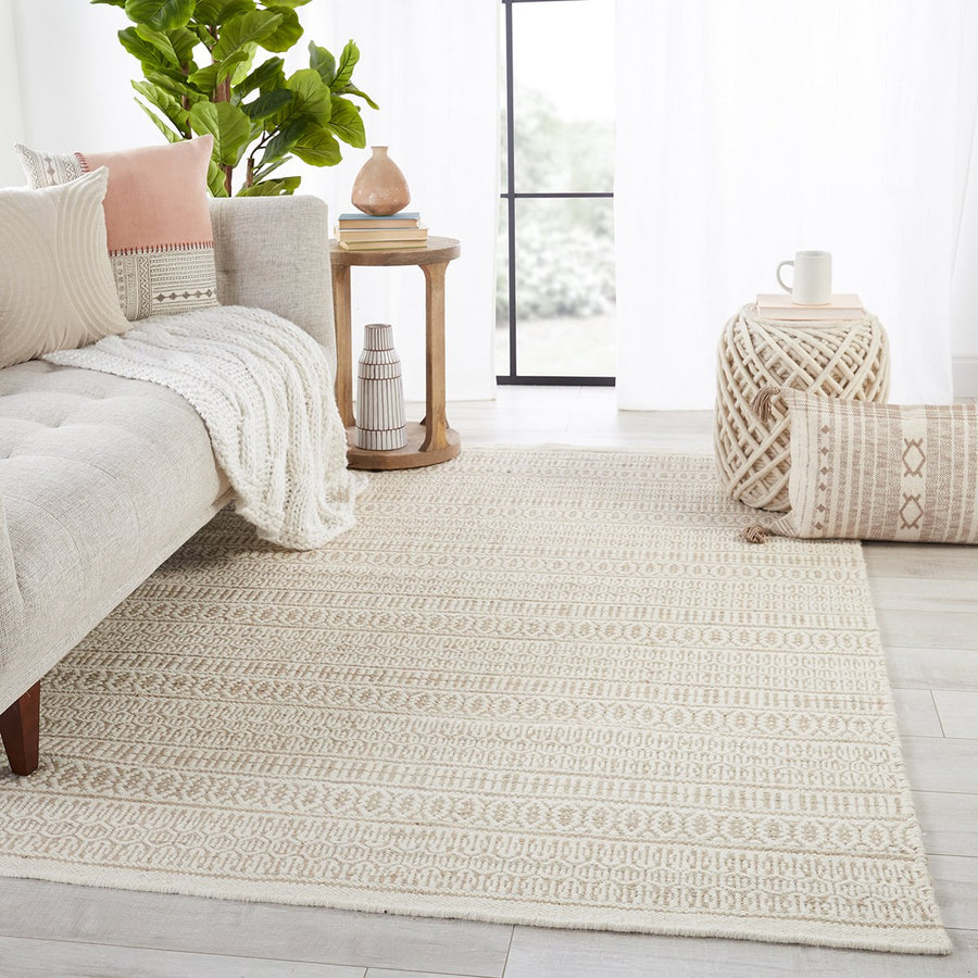 Jaipur Fontaine Galway Trellis Tribal Ivory Cream FNT02 Rug