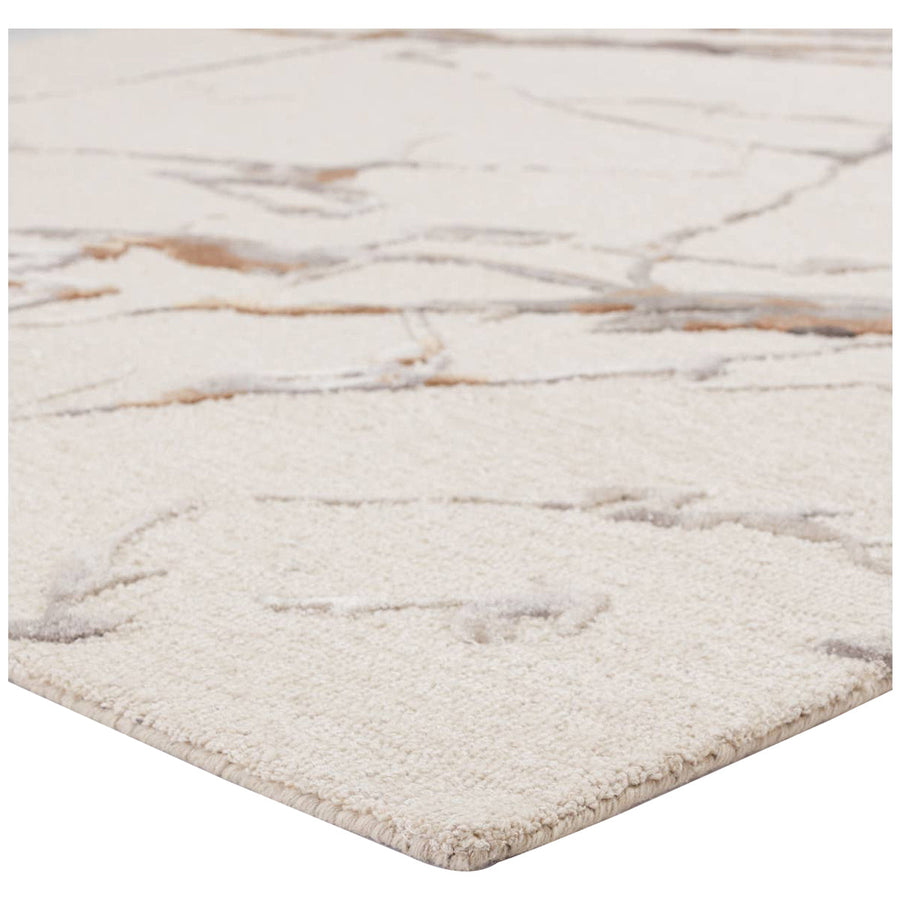 Jaipur Fragment Shattered Abstract Light Gray Gold FRG01 Area Rug