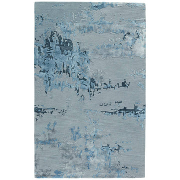 Jaipur Fragment Astris Abstract Blue Light Gray FRG04 Area Rug