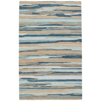 Jaipur Fragment Rhine Striped Blue Beige FRG05 Area Rug