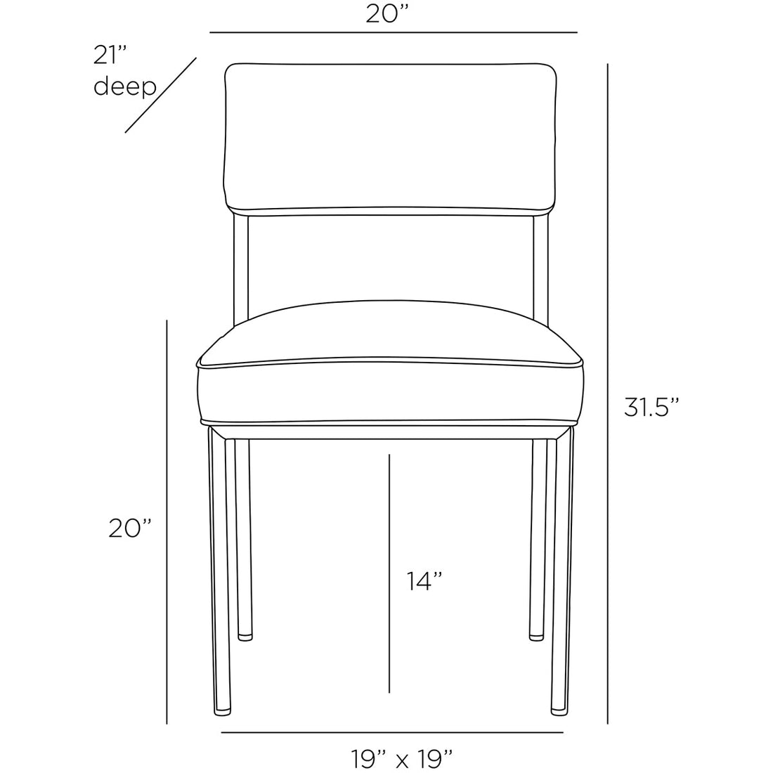 Arteriors Topanga Dining Chair