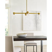 Feiss Aerin Moritz 4-Light Linear Chandelier