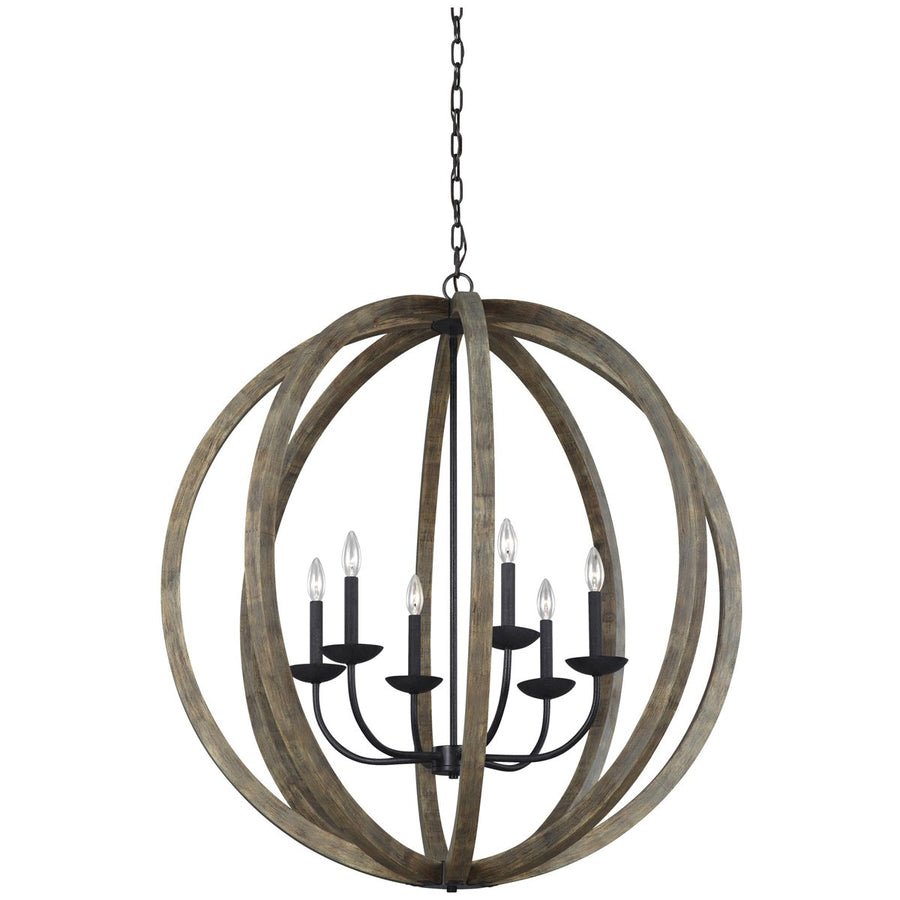 Feiss Allier 6-Light Pendant Chandelier