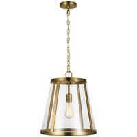 Feiss Harrow 1-Light Harrow Pendant - Burnished Brass