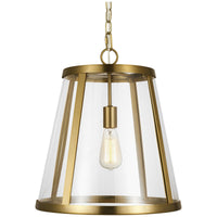 Feiss Harrow 1-Light Harrow Pendant - Burnished Brass