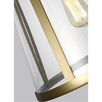 Feiss Harrow 1-Light Harrow Pendant - Burnished Brass