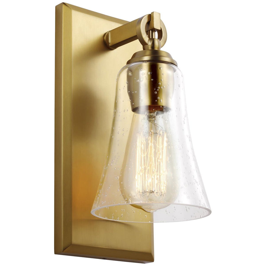 Feiss Monterro 1-Light Steel Wall Sconce - Burnished Brass