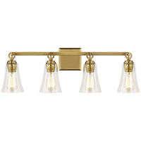 Feiss Monterro 4-Light Vanity - Burnished Brass