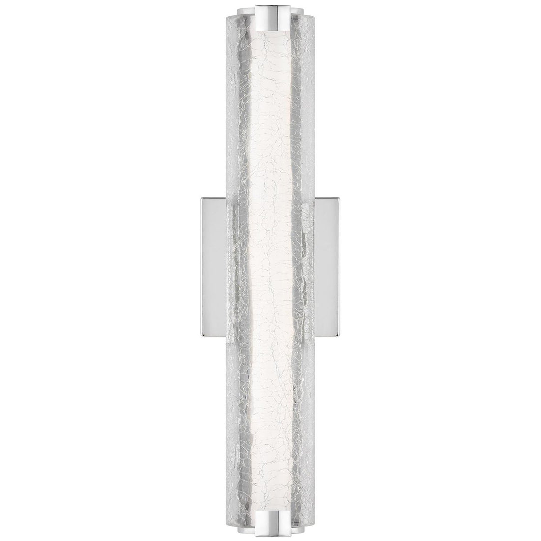 Feiss Cutler 18-Inch LED Clear Crackle Glass Wall Sconce