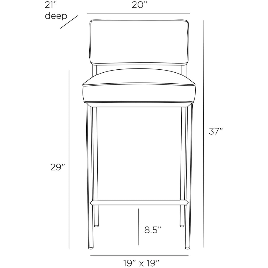 Arteriors Topanga Bar Stool