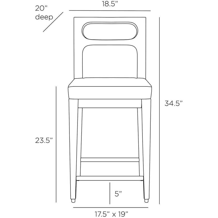 Arteriors Thaden Counter Stool