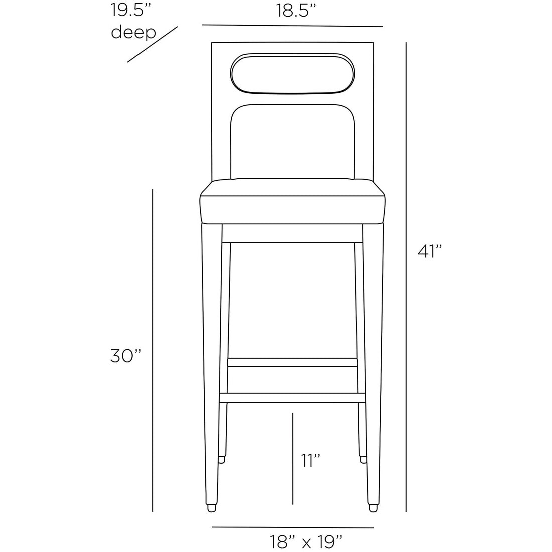 Arteriors Thaden Bar Stool