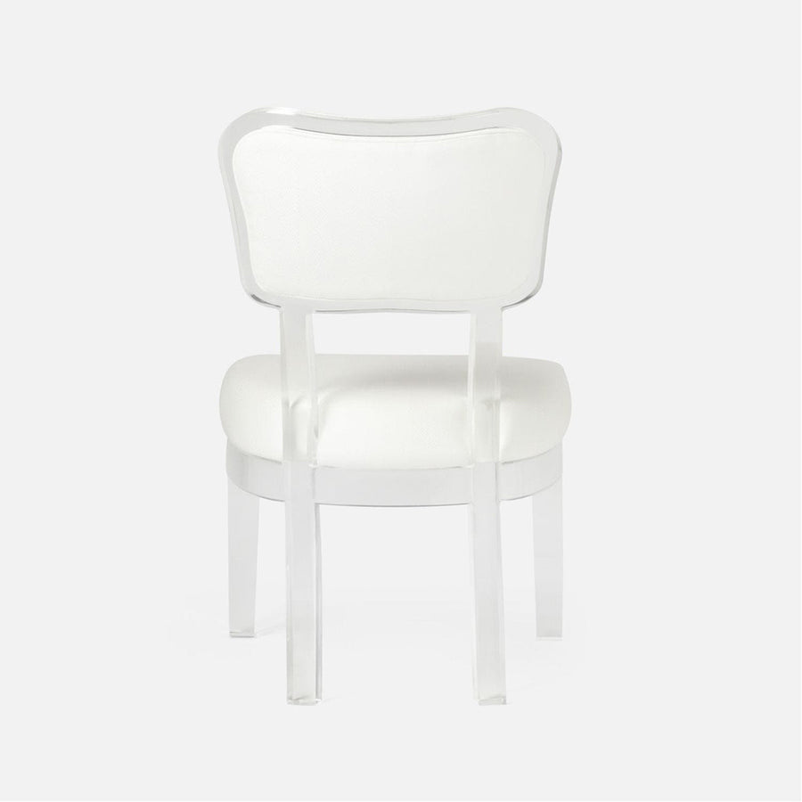 Made Goods Aaliyah Curved Acrylic Dining Chair in Havel Velvet