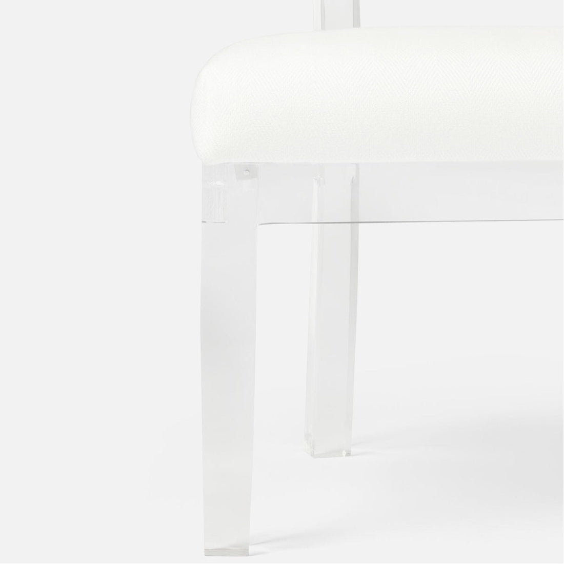 Made Goods Aaliyah Curved Acrylic Dining Chair in Havel Velvet