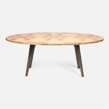 Made Goods Alder Oval Dining Table in Ash Veneer Top