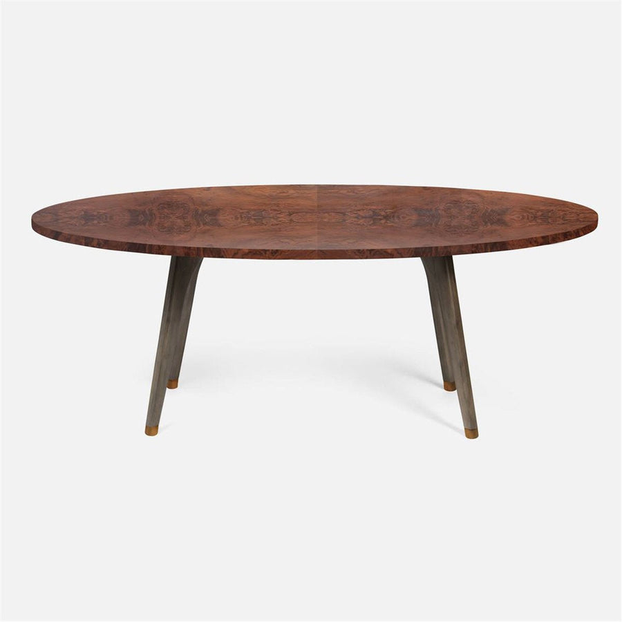 Made Goods Alder Oval Dining Table in Ash Veneer Top