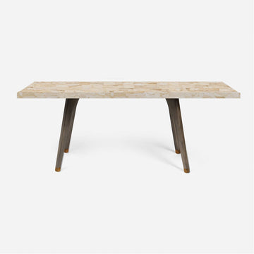 Made Goods Alder Rectangular Dining Table in Stone Top