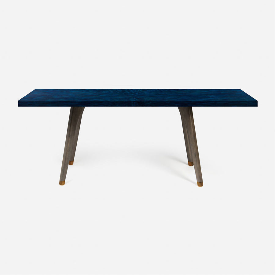 Made Goods Alder Rectangular Dining Table in Faux Horn