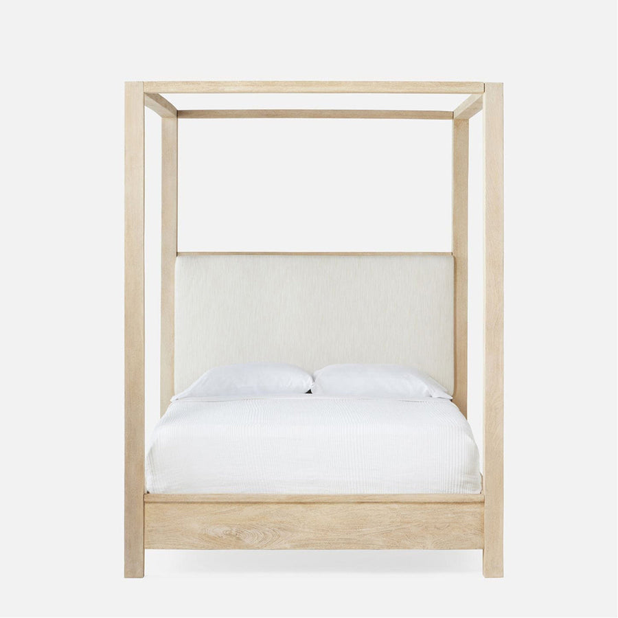 Made Goods Allesandro Boxy Canopy Bed in Brenta Cotton/Jute