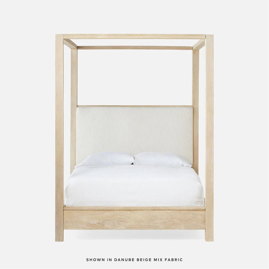 Made Goods Allesandro Boxy Canopy Bed in Pagua Fabric