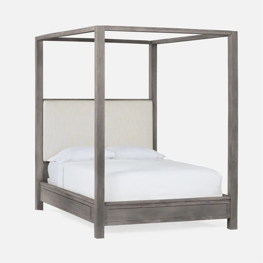 Made Goods Allesandro Boxy Canopy Bed in Weser Fabric