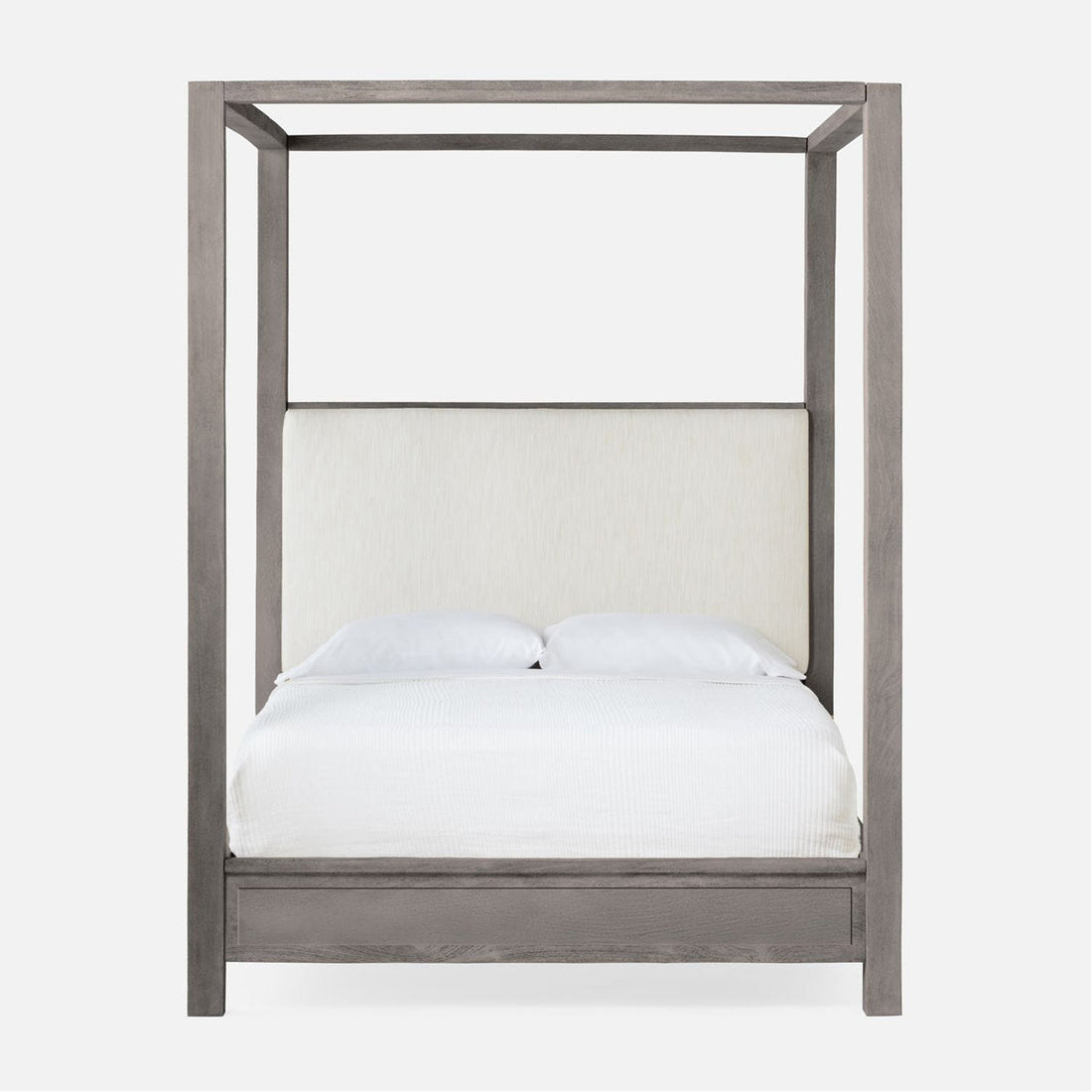 Made Goods Allesandro Boxy Canopy Bed in Mondego Cotton Jute