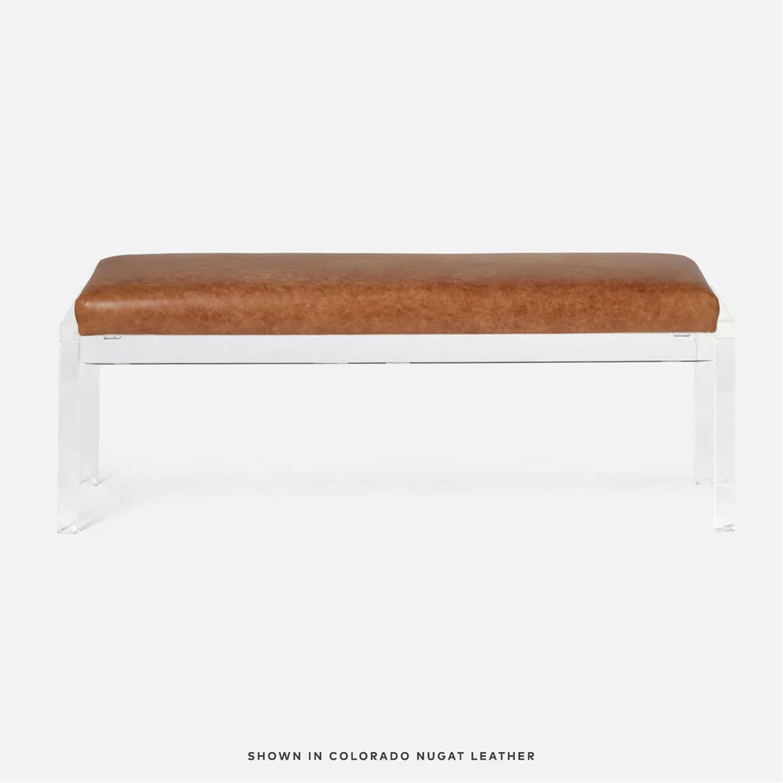 Made Goods Artem Double Upholstered Bench in Pagua Fabric