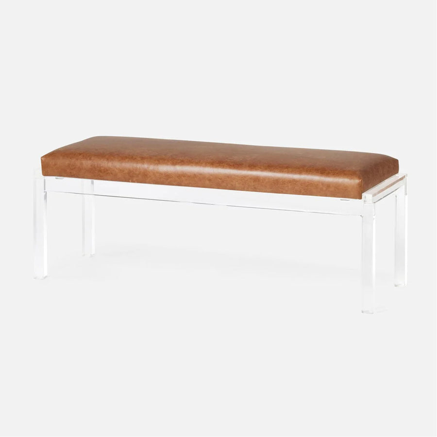 Made Goods Artem Double Upholstered Bench in Danube Fabric