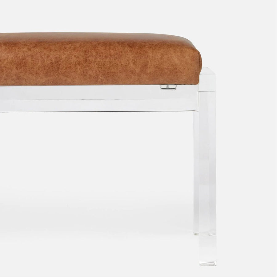 Made Goods Artem Double Upholstered Bench in Aras Mohair