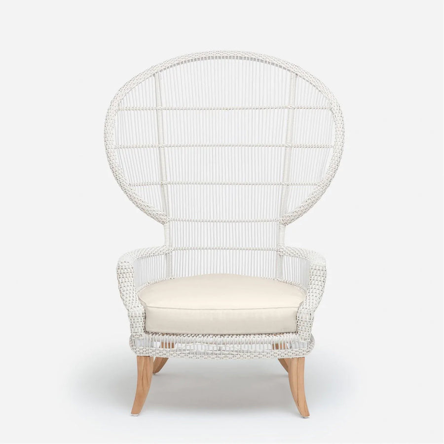 Made Goods Aurora Woven Wingback Outdoor Lounge Chair in Pagua Fabric