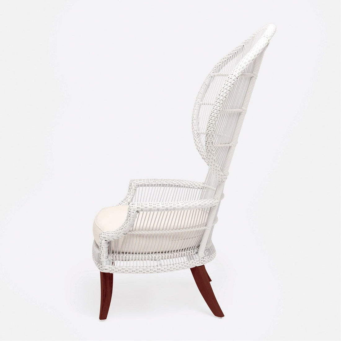 Made Goods Aurora Woven Wingback Outdoor Lounge Chair in Clyde Fabric