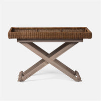 Made Goods Avani Faux Wicker Teak Console