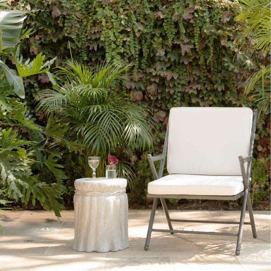 Made Goods Balta Metal Outdoor Dining Chair, Havel Velvet