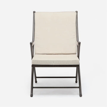 Made Goods Balta Metal Outdoor Dining Chair, Danube Fabric