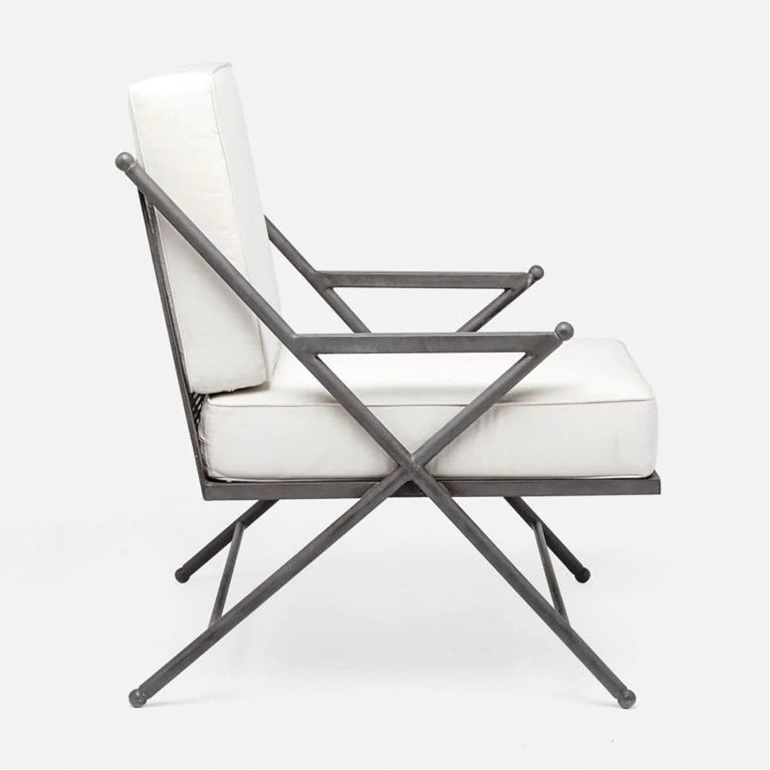 Made Goods Balta Metal XL Outdoor Lounge Chair, Pagua Fabric