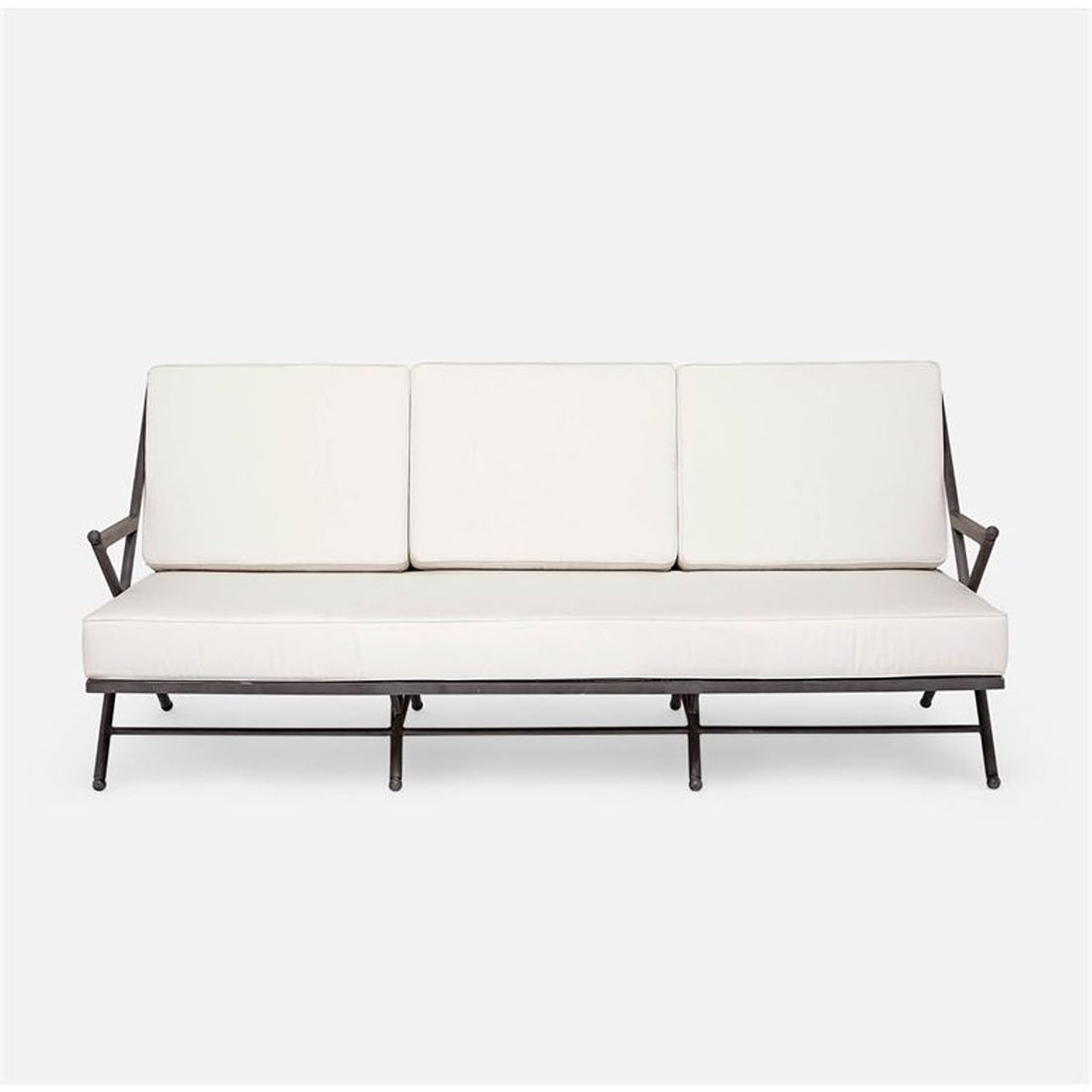 Made Goods Balta Metal Outdoor Sofa, Alsek Fabric