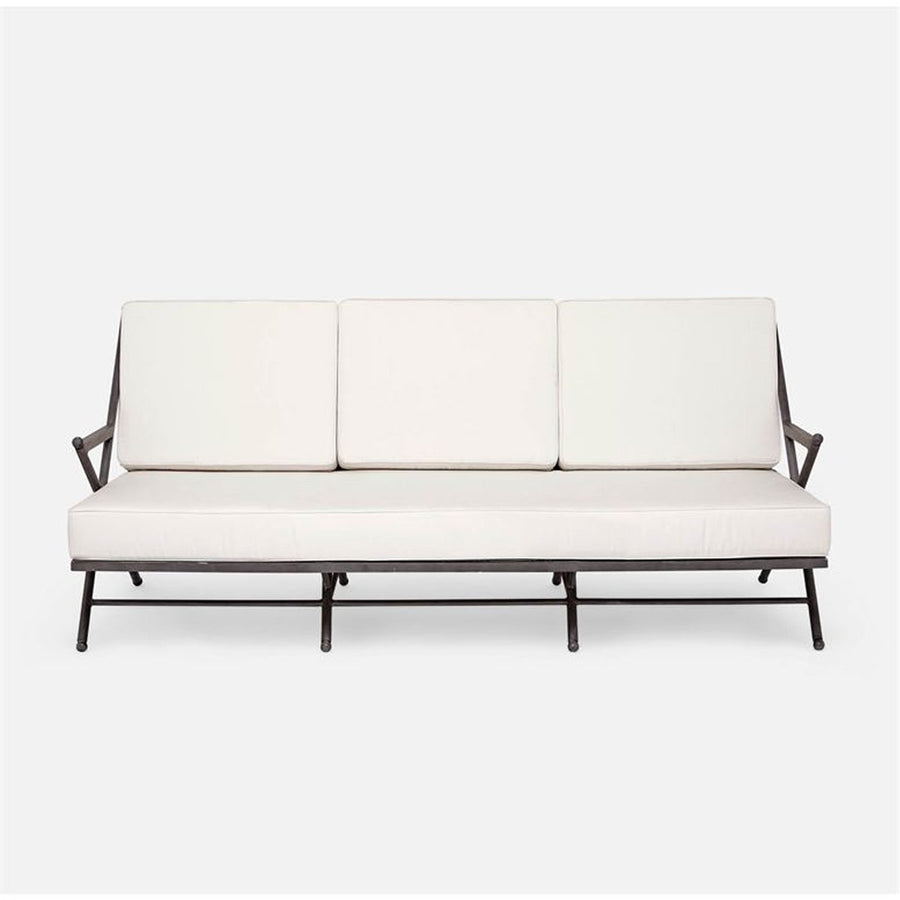 Made Goods Balta Metal Outdoor Sofa, Alsek Fabric