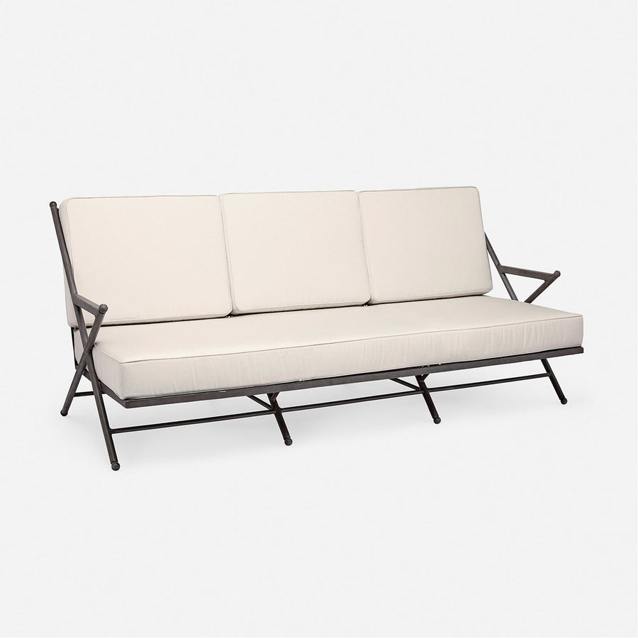 Made Goods Balta Metal Outdoor Sofa in Clyde Fabric