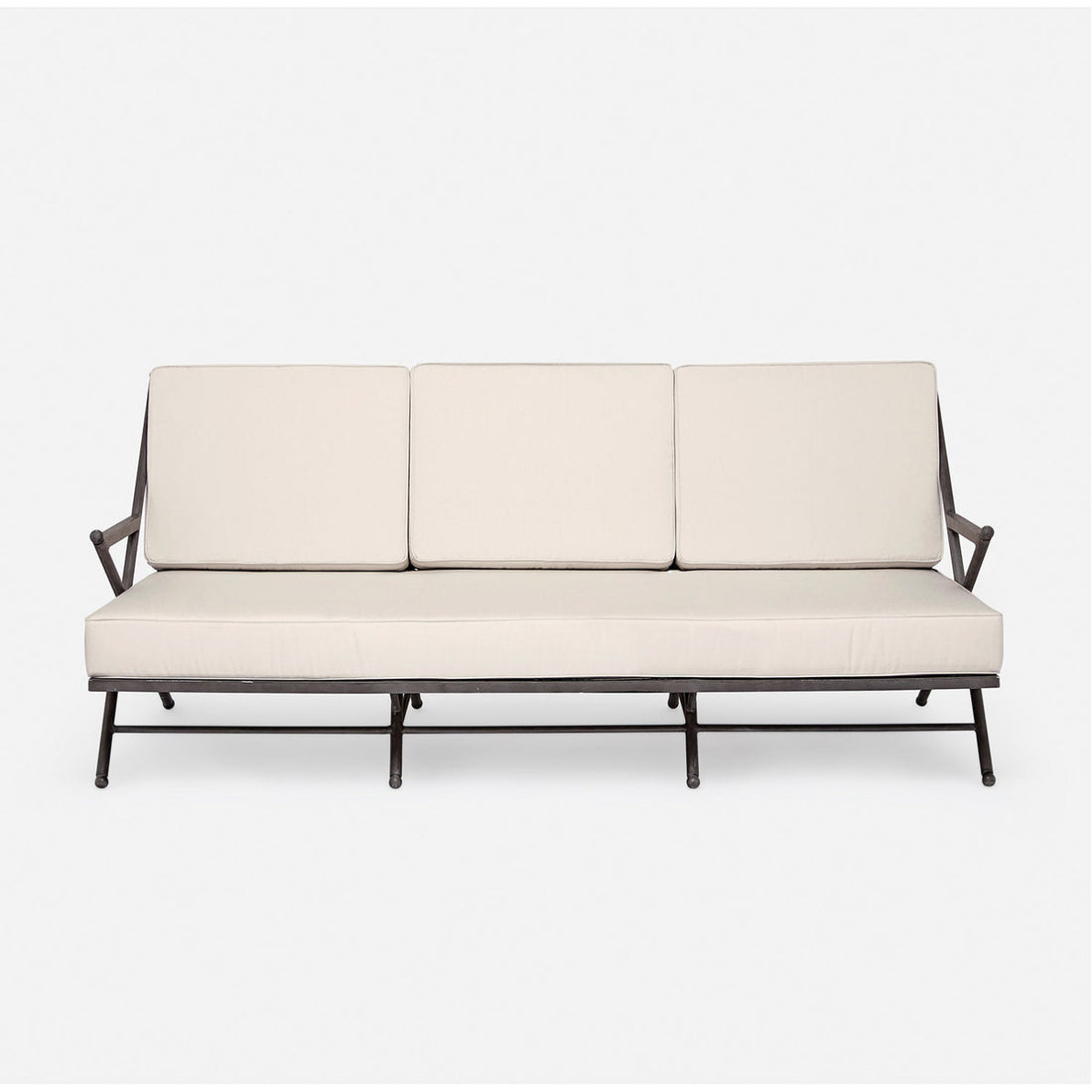 Made Goods Balta Metal Outdoor Sofa in Clyde Fabric