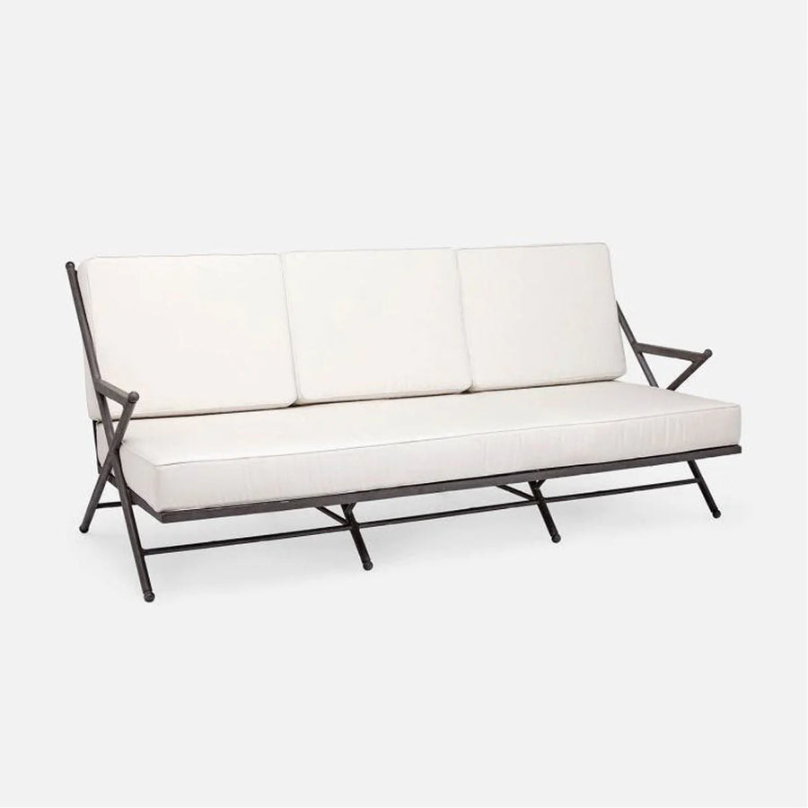 Made Goods Balta Metal Outdoor Sofa, Danube Fabric