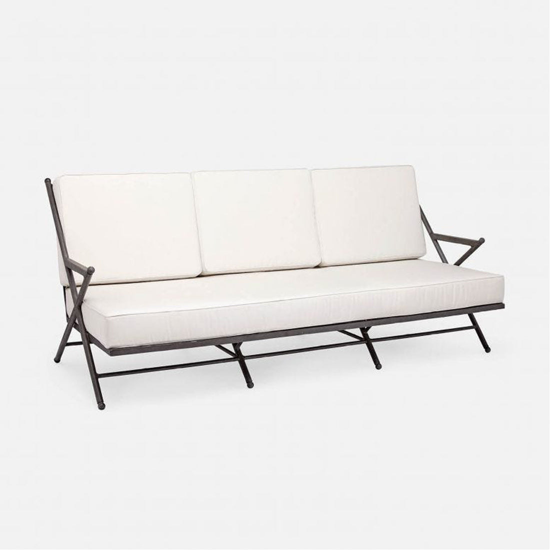 Made Goods Balta Metal Outdoor Sofa, Clyde Fabric