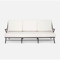 Made Goods Balta Metal Outdoor Sofa, Danube Fabric