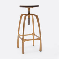 Made Goods Beckett Industrial Bar Stool